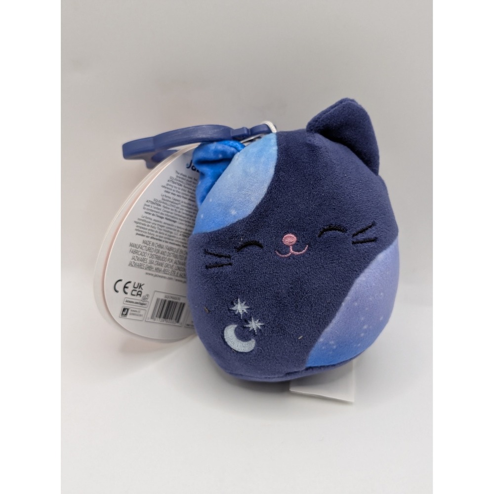 Squishmallows 3.5 Inch Metta the Galaxy Cat Plush Clip On Halloween‎ 2023 NWT